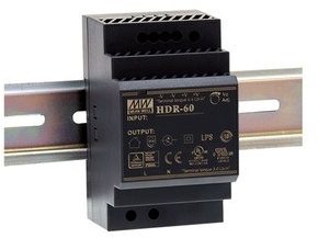 Ultra úzky napájací zdroj na DIN lištu 60W, 24V, 85-264V