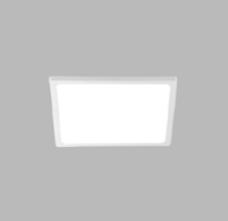 Zapustené LED svietidlo Slimbox,145x145mm,biele, CRI>90,10W,3000K,800lm,IP43,230V