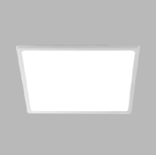 Zapustené svietidlo 220x220mm, ,biele, CRI>90,20W,3000K,1600lm,IP43,230V