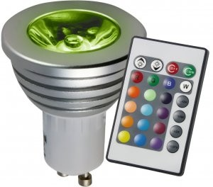 4W LED žiarovka HELA GU10, 75lm, RGB, CRI>80, 30°, stmievateľná, vrátane ovládača