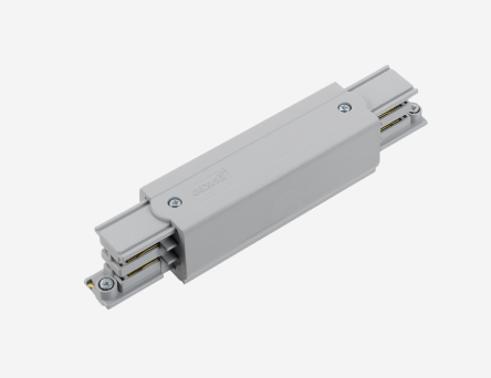 Stredový napájač pre 3-fázový lištový systém LI-TRACK, 230V, max 16A, šedý