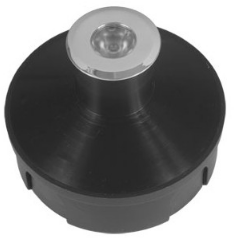 Montážny box pre svietidlo LIRA 40, tvarovaný kruh, čierny vystužený termoplast