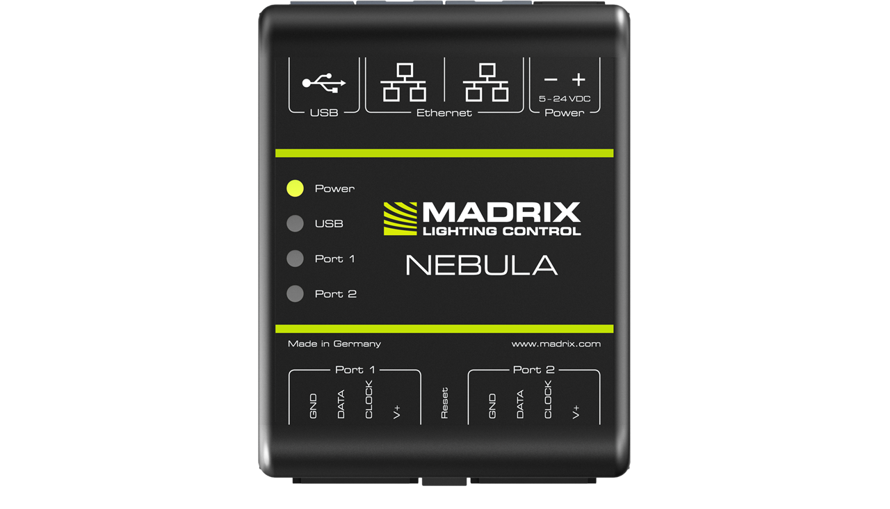 SPI Artnet DIN kontroler s USB, na riadenie dig.LED s 4080 adresami. podpora DMX,2universe