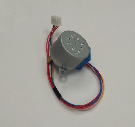 Krokový motorček 12V, 5 vyvodov, s prevodom