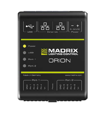 Ethernet based extension board pre MADRIX produkty, na snimanie roznych vstupov a urovni.