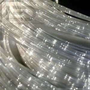 Opt. vlákno s bočným vyžar., viacžilové, trblietavé,200dB/km,priem. 5mm,5x1mm,oceľ lanko