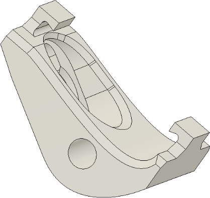 Plastovy uchyt profilu pre MULTI-2, pod uhlom 30/60 Deg fixny, 1x skrutka