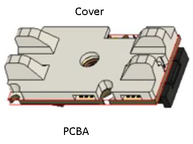 MODUL napajaci MODULINO, bez spodnej krytky, so skrutkou nosnou M3x12 AISI,160mA/3.84W