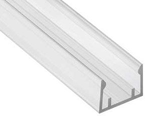 Plastový montážny profil pre AQUALUC S:OLID,  odolný voči UV, 2M