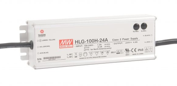 Vodotesný PROFI LED zdroj, 96W, 24V DC, nastavitelný interným potenciometrom, SELV, IP65