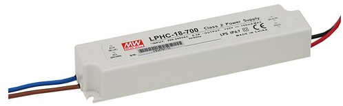 Napájací zdroj vodotesný prúdový 18W/700mA DC, káblový vstup/výstup, IP67