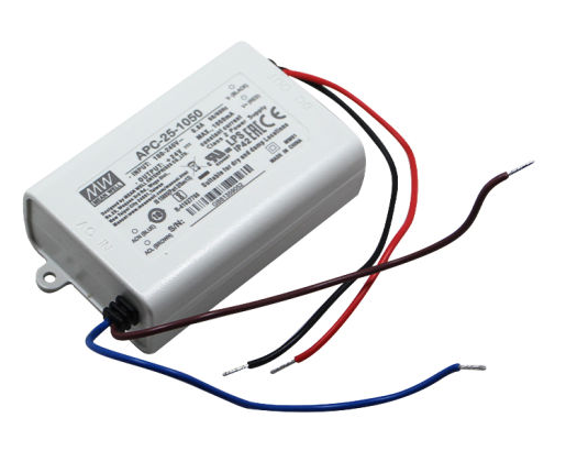 Napájací zdroj prúdový, 25W/1050mA, CC, IP42, 9-24V