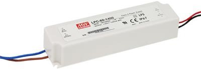 Napájací zdroj vodotesný prúdový 60W/1400mA DC,káblový vstup/výstup, IP67
