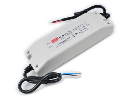 Vodotesný napájací zdroj 60W, 24V DC, 2.5A, nastaviteľný potenciometro, IP64, PWM IN dimm