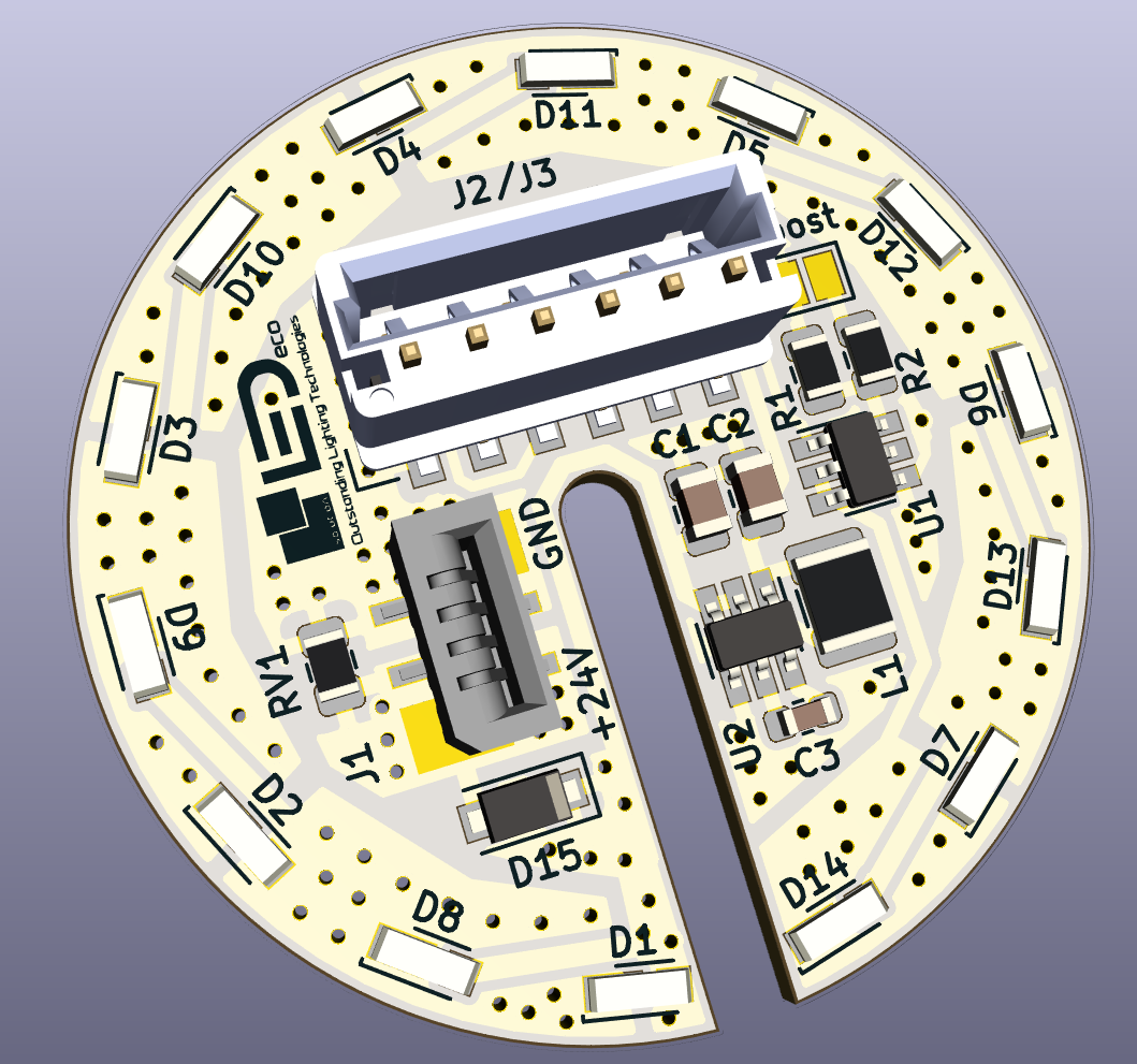 LED Modul RFBT, LED PCBA, 2700K, solder pads