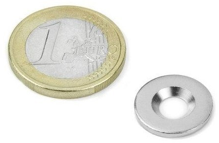 Ocelový kotúč, poniklovaný, 15x1,5mm, M4