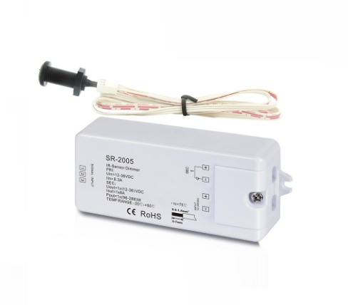 Bezdotykový IR pohybový senzor, ovládanie pohybom ruky, 1CH, CV, PWM, 8A, 12-36VDC, dimm