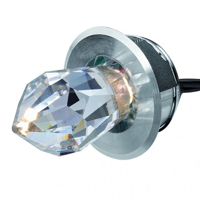 Kryštálové bodové svietidlo,0.5W,CRI80,12VDC,2700K,35lm,316L,5m  kábel,IP67