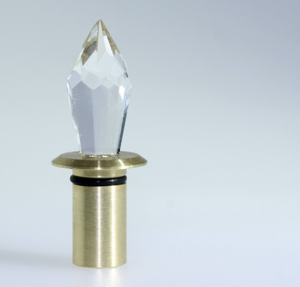 ZLATISTY krystal 1 pre KN do SDK, zavit M10x1, s hmozdinou.CRY ASFOUR 38x10mm