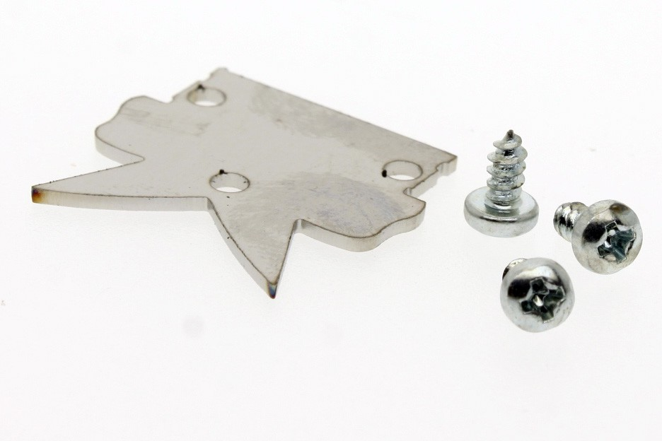 1ks nerezová koncovka pre ALU MULTI-2 a difuzor s bočným vyžarovaním BATWING, bez diery