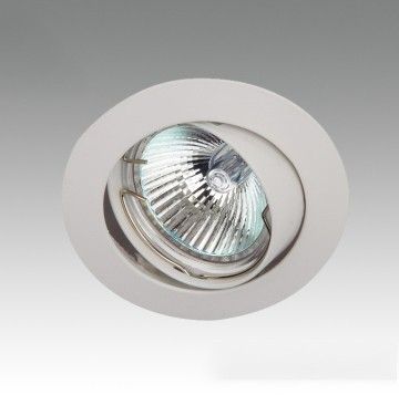 Matný biely nastaviteľný rámik pre pre bodové osvetlenie GU10/MR16