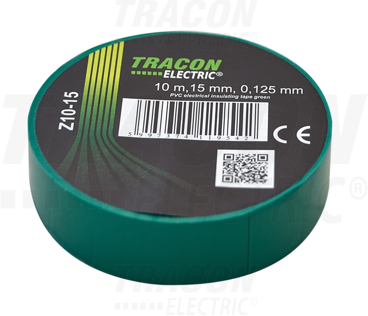 Izolačná páska zelená, 10m x 15mm