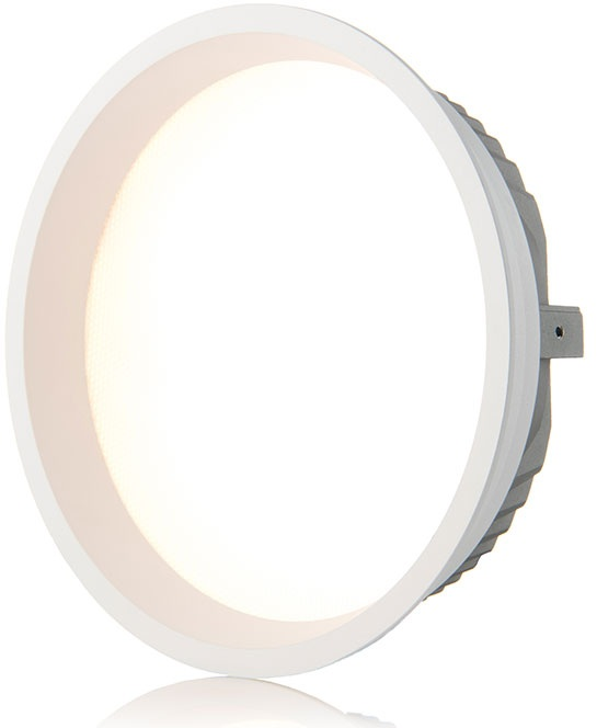 Zapustené bodové LED svietidlo, 230V, 1620lm,15W,CRI>90, 4000K, IP44, biele
