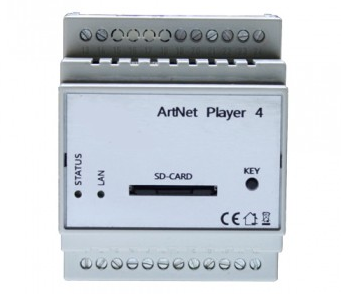 Kontrolér s výstupom DMX, 512-kanálov, 7-24V DC, ArtNet 2048-kanálov,progr. na SD kartu