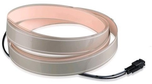 Elektroluminescenčná páska, 10mm, studená biela (2m dlzky)