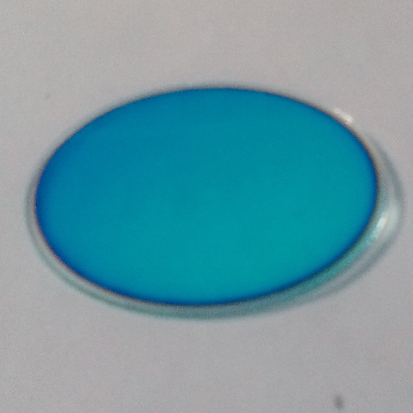 Sklenený filter pre halogénový iluminátor, modrý, 50mm