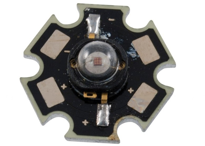 LED STAR1 120°, 2.5-2.8V, 350mA, 1W, 10-15lm, žltá farba svetla