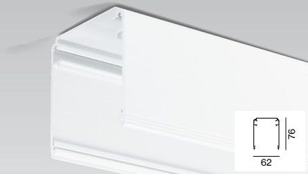 Bezrámiková zapustená svetelná drážka MINIMAL 60, ALU, šírka 62mm, dĺžka 3000mm, biela