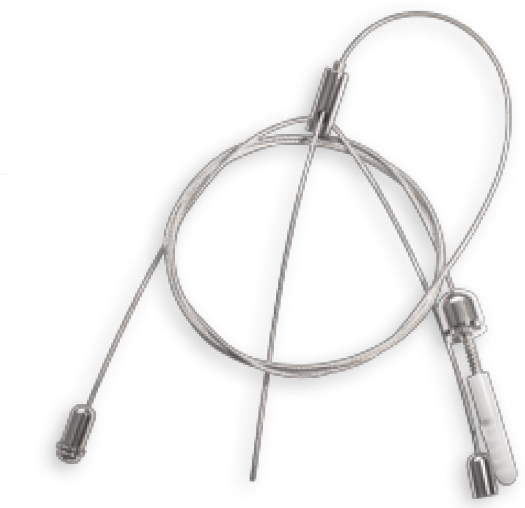 Dvojité závesné inśtalačné lanká pre zavesenie svietidiel a ALU profilov, 1,5m