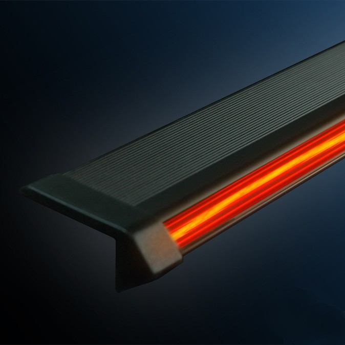 Číry difúzor pre čierny ALU profil ESCALA UPLIGHT,10mm,rolka,nutné definovať množstv