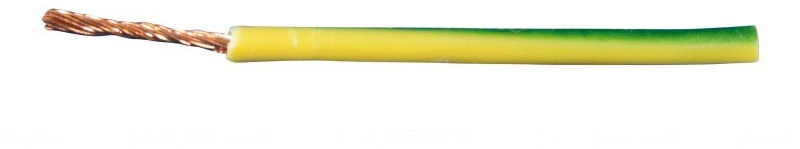 kabel CYA 1x0,50mm2, lanko-Cu, 300/500V, žltozelený H05V-Kmax. 5A