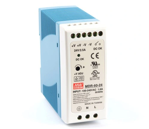 Napájacíí zdroj na DIN lištu, 60W, 24V DC, malé rozmery