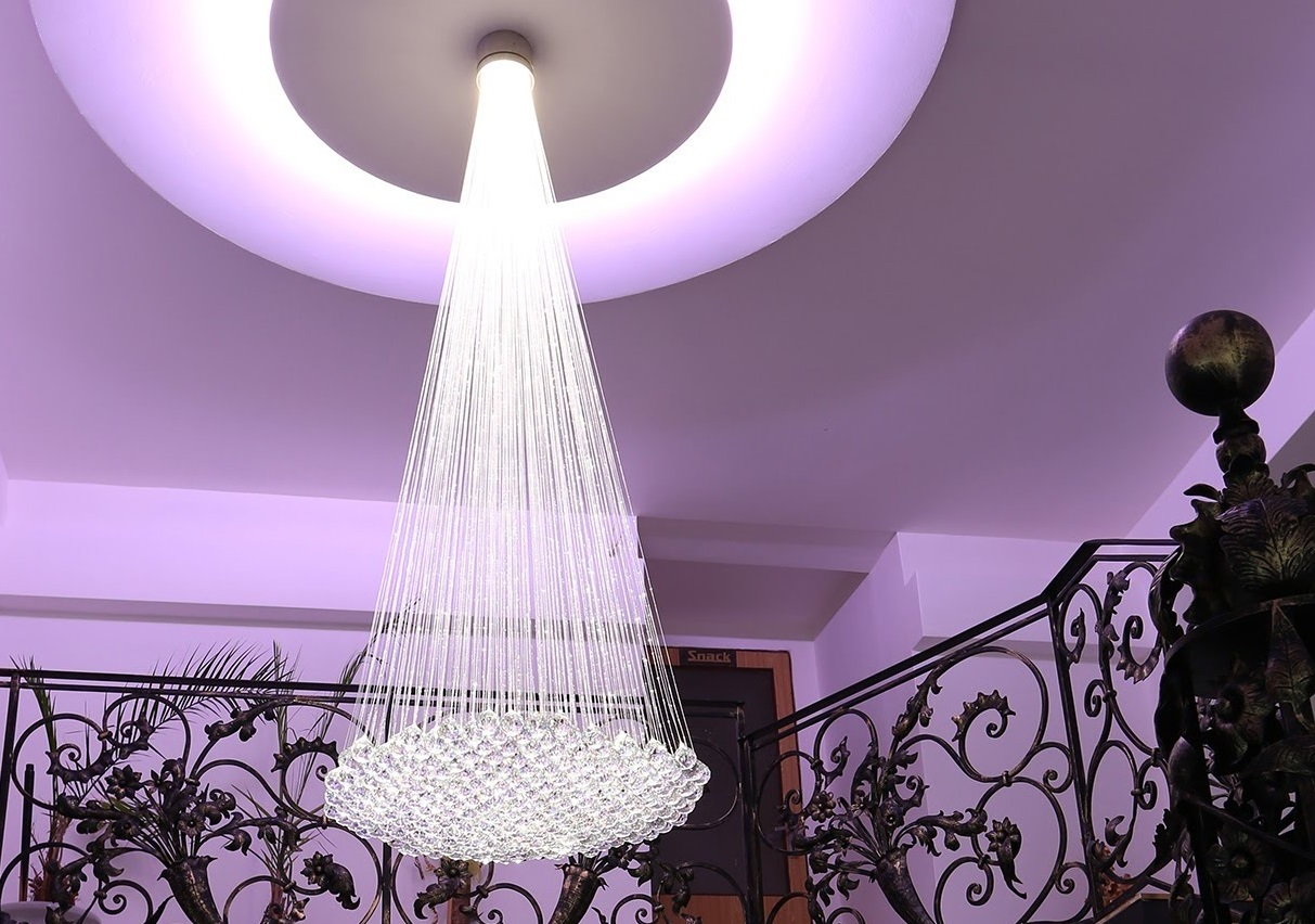 Svietidlo TENERIS-3, priemer 170mm, kryštál, farba svetla 4000K, 271x CRY