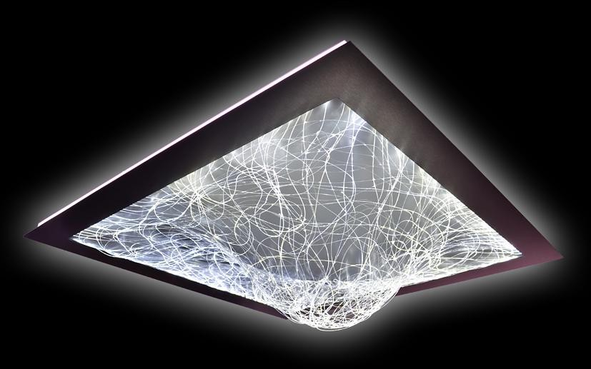 VEIN-5-RGBW, RGBW, 40W+80W, 230V, 2 x square base, mirror finish, 2  el. circuits