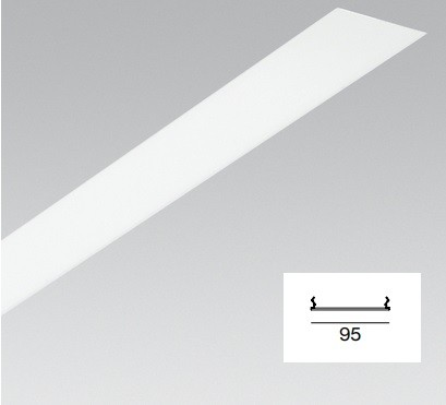 Opálový difúzor do svetelnej drážky MINIMAL/MINO/FRAME100, dĺžka 2997m