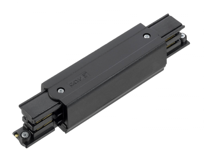 Stredový napájač pre 3-fázový lištový systém LI-TRACK, 230V, max 16A, čierny